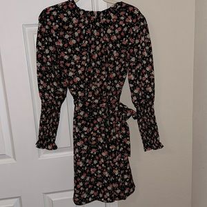 Black floral dress